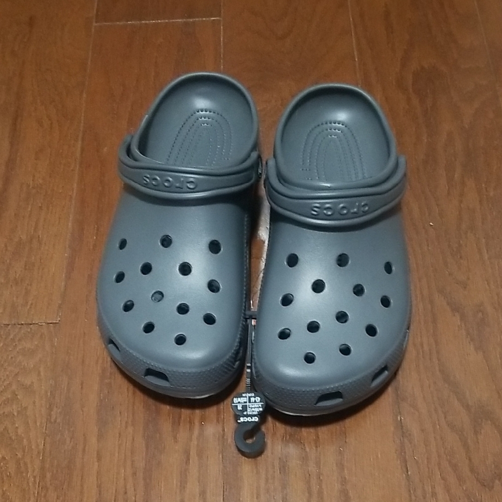 NEW! CROCS Gray Loafers & Slip-Ons.